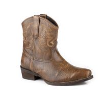 Roper Womens Dusty Western Boots (21977529) Burnished Brown Leather