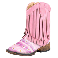 Roper Toddlers Double Fringe Western Boots (17903502) Pink