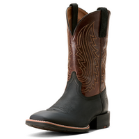 Ariat Mens Sport Big Country Western Boots (10053629) Basic Black/Mahogany