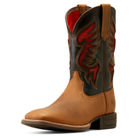 Ariat Mens Cowpuncher VentTEK Western Boots (10051036) Sorrel Crunch/Black Deertan [SD]