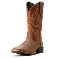 Ariat Mens Sport Rider Western Boots (10053565) Vintage Oak/Rustic Orange