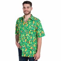 Just Country Mens Jordan S/S Full Button Print Shirt (MWSSR241) Green Cactus