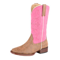 Roper Womens Ainsley Western Boots (21191505) Tan/Pink