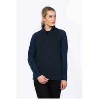 MKM Womens Technical Half Zip Sweater (ME4055) Blue   [SD]