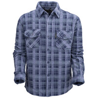 Outback Trading Mens Chad Big L/S Shirt (42188) Blue