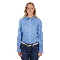 Pure Western Womens Alana L/S Shirt (P4S2140990) Blue