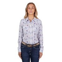 Pure Western Womens Mavis L/S Shirt (P4S2127992) Navy