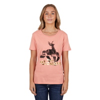 Pure Western Womens Tatum S/S Tee (P4S2598997) Coral