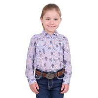 Pure Western Girls Mavis L/S Shirt (P4S5127992) Navy