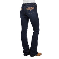 Pure Western Womens Ivy Relax Rider Jeans - 36 Leg (PCP2210851) Midnight