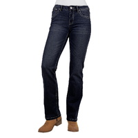 Pure Western Womens Kim Hi Rise Bootcut Jeans - 34 Leg (PCP2213852) Midnight