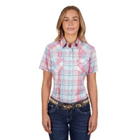 Pure Western Womens Brook S/S Shirt (P4S2132985) Pink