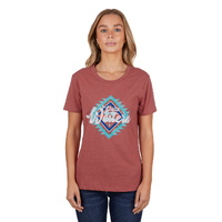 Pure Western Womens Juliet S/S Tee (P4S2598840) Rose