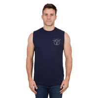 Pure Western Mens Fred Muscle Tank (P4S1510964) Navy