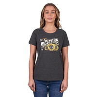 Pure Western Womens Kendra S/S Tee (P5W2598062) Charcoal Marle