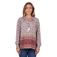 Pure Western Womens Hudson L/S Blouse (P5W2541017) Multi