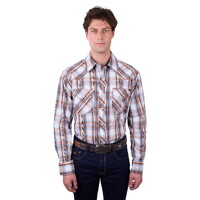 Pure Western Mens Axel L/S Shirt (P5W1100870) Tan