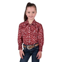 Pure Western Girls Tahnee L/S Shirt (P5W5140001) Rust