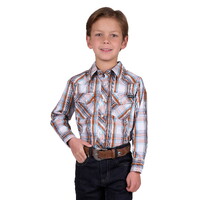 Pure Western Boys Axel L/S Shirt (P5W3100870) Tan