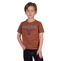 Pure Western Boys Mack S/S Tee (P5W3503876) Rust