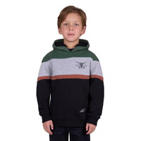 Pure Western Boys Nick Hoodie (P5W3512879) Black/Green Marle