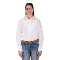 Pure Western Womens Sarai L/S Shirt (P3S2575789) White