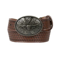 Pure Western Childrens Bradley Belt (P5W7924BLT) Dark Tan