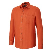 Ritemate Mens Pilbara Classic Fit Linen L/S Shirt (RMPC055) Rust