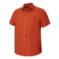 Ritemate Mens Pilbara Classic Fit Linen S/S Shirt (RMPC055S) Rust