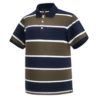 Ritemate Mens Pilbara Classic Cotton S/S Polo (RMPC113) Olive/French Navy/White