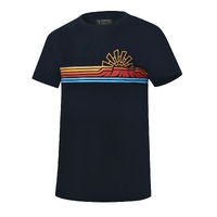 Ritemate Mens Pilbara Graphic Crew Neck S/S Tee (RMPC116) French Navy