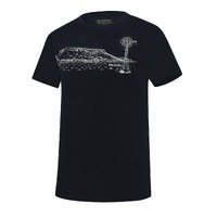 Ritemate Mens Pilbara Landscape Crew Neck S/S Tee (RMPC124) French Navy