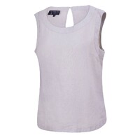 Ritemate Womens Pilbara Linen Singlet (RMPC132) Flax