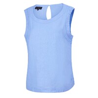 Ritemate Womens Pilbara Linen Singlet (RMPC132) Sky