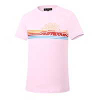 Ritemate Womens Pilbara Graphic Crew Neck S/S Tee (RMPC117) Pink