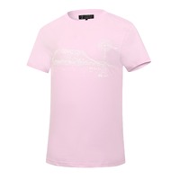 Ritemate Womens Pilbara Landscape Crew Neck S/S Tee (RMPC128) Pink