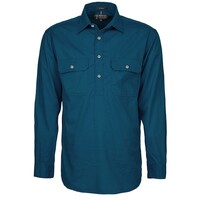 Ritemate Mens Pilbara Heavy Weight Closed Front L/S Shirt (RM800CF) Diesel