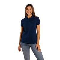 Ringers Western Womens Essential S/S Polo (222007RW) Navy [GD]