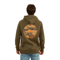 Ringers Western Mens Signature Bull Pullover Hoodie (123050RW) Military Green/Camo