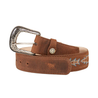 Ringers Western Unisex Longreach Belt (723110RW) Burnt Brown [GD]