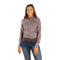 Ringers Western Womens Maverick Western L/S Shirt (221161RW) Wood [GD]