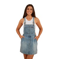 Ringers Western Womens Dream Days Pinafore (222128RW) Light Wash Blue [GD]