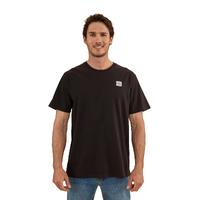 Ringers Western Mens Parklands Loose Fit S/S Tee (122114RW) Black [GD]