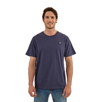 Ringers Western Mens Parklands Loose Fit S/S Tee (122114RW) Washed Navy [GD]