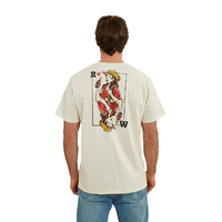 Ringers Western Mens Wild Card Loose Fit S/S Tee (123027RW) Off White [GD]