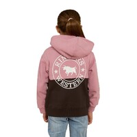 Ringers Western Childrens Signature Bull Pullover Hoodie (323007RW) Charcoal/Rosey