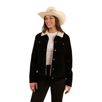 Ringers Western Womens Mayfield Corduroy Jacket (224022RW) Washed Black