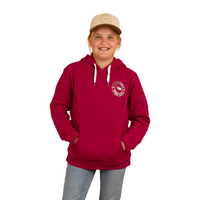 Ringers Western Childrens Signature Bull Pullover Hoodie (323007RW) Magenta/Silver