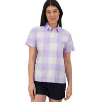 Swanndri Womens Manaia S/S Shirt (SS232597W) Lavender Check [SD]