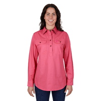 Thomas Cook Womens Light Half Button L/S Shirt (T4S2100182) Watermelon